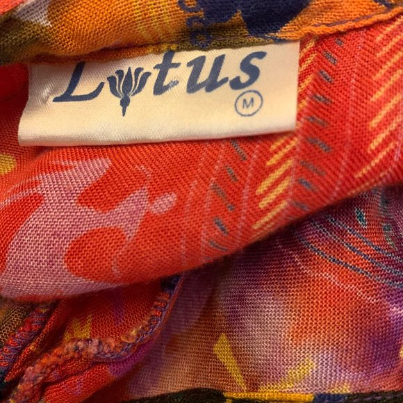 Dress, washable rayon, fun fabric, generous M sizing, - Picture 5 of 5